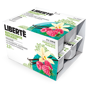 Organic Vanilla and Raspberry Yogurt Multipack