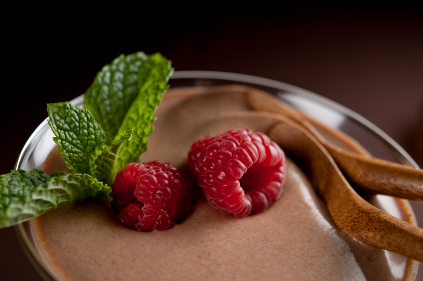 Mousse chocolat�e au yogourt