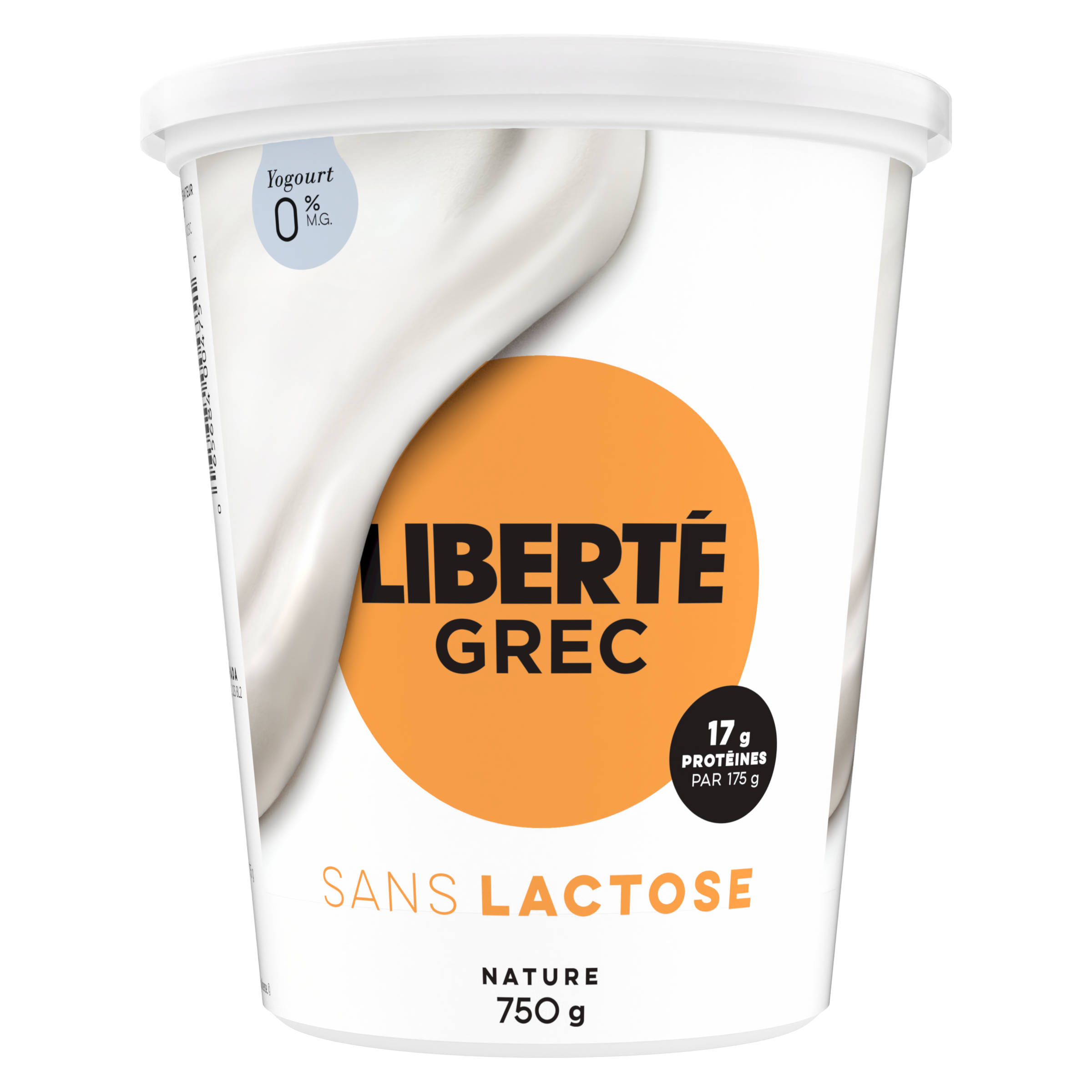 Liberté Grec nature 0% sans lactose