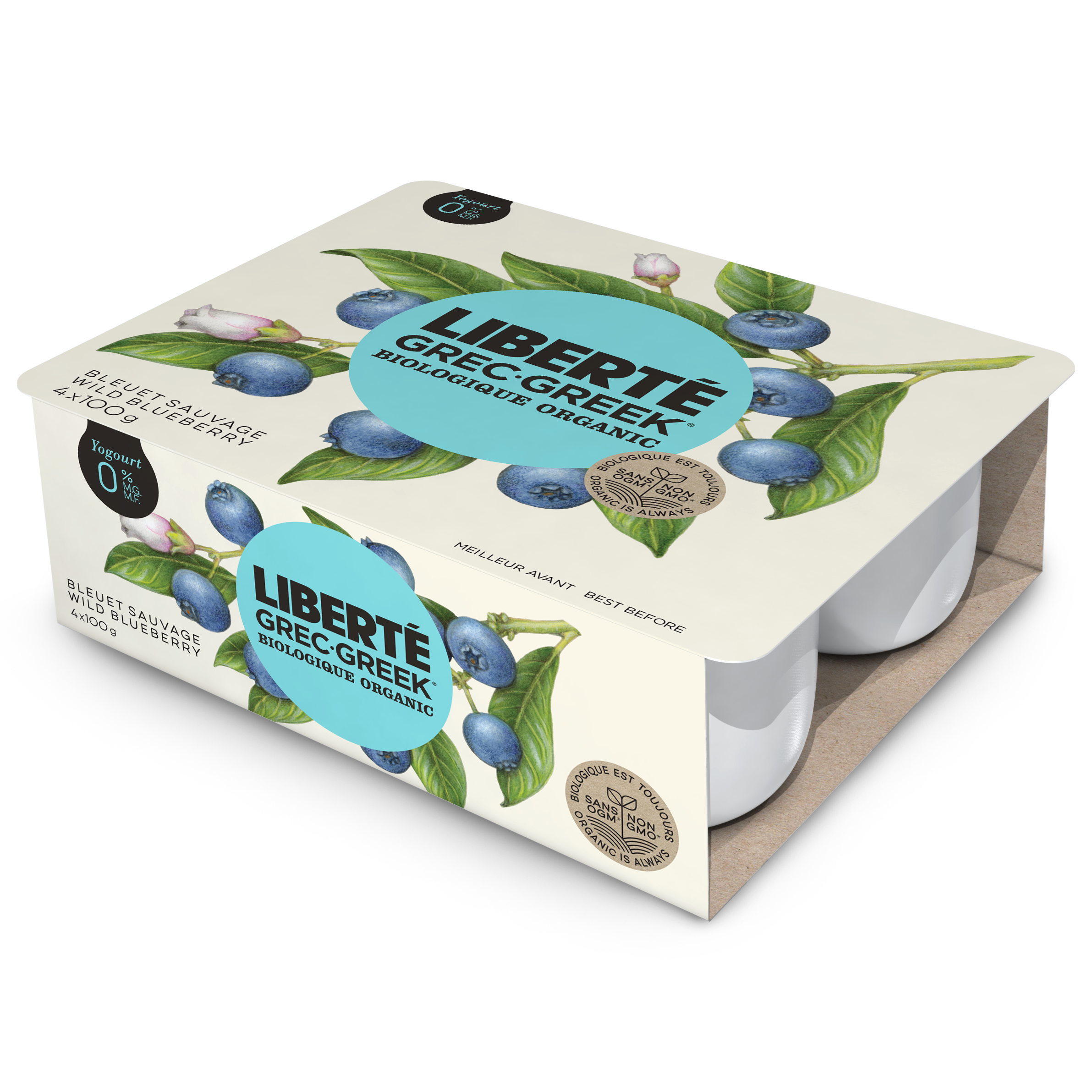 Liberté Organic Blueberry 0 %