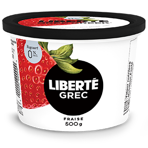 Yogourt Grec fraise 0 %