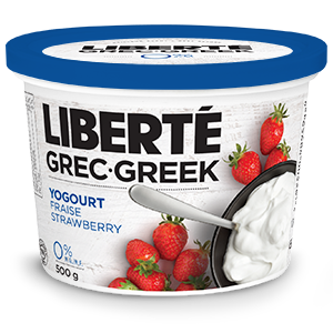 Yogourt Grec fraise 0 %